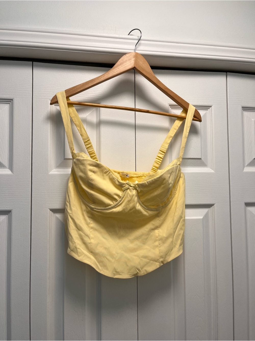 Garage Yellow Womens corset top